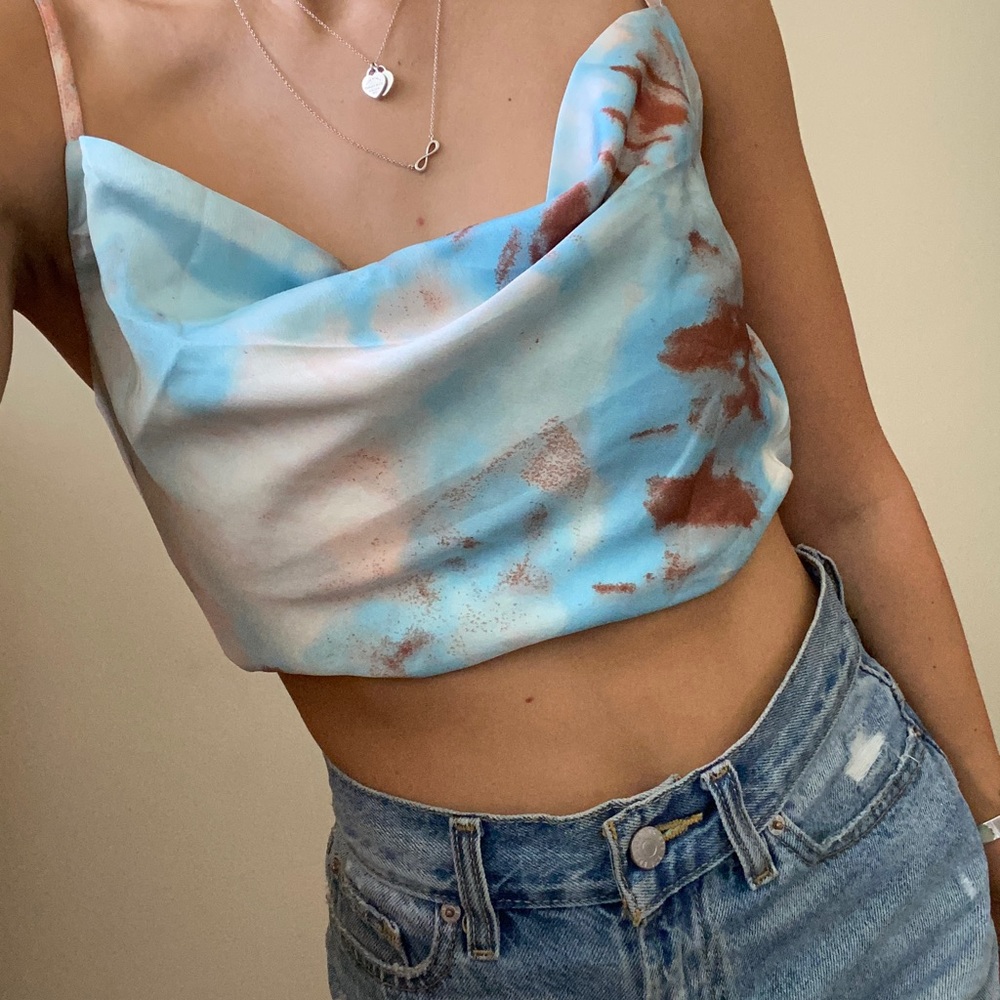 Cowl neck top